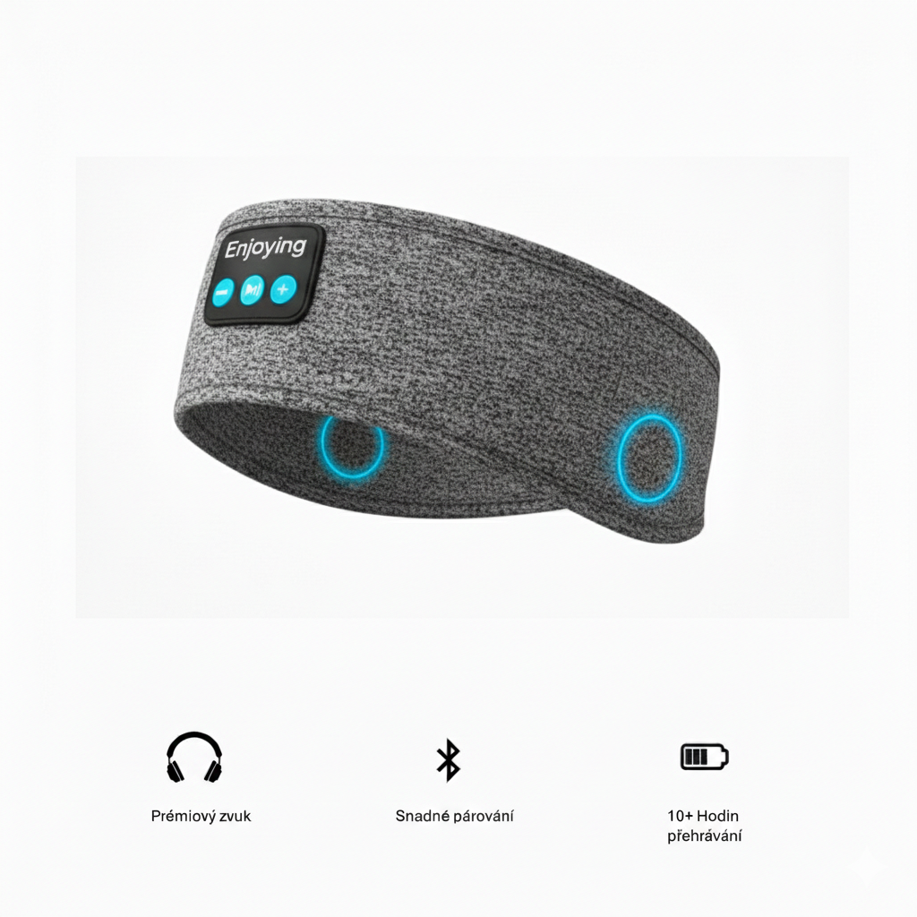 Somnio™ – Chytrá čelenka pro spánek a sport (2v1)